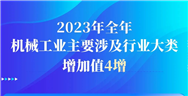 【行业数据】2023年全年机械工业主要涉及行业大类增加值4增
